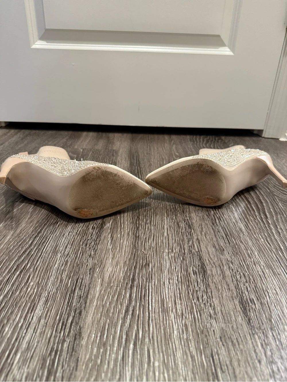 Steve Madden Women's Beige Knit Pointed-Toe Sock Booties